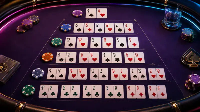 Poker Hands Order: Exact Five-Card Combination Counts